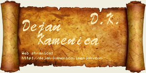 Dejan Kamenica vizit kartica